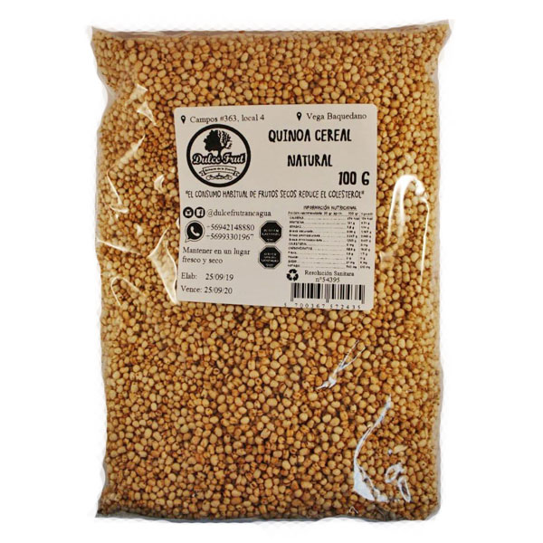 QUINOA INFLADA NATURAL Dulce Frut